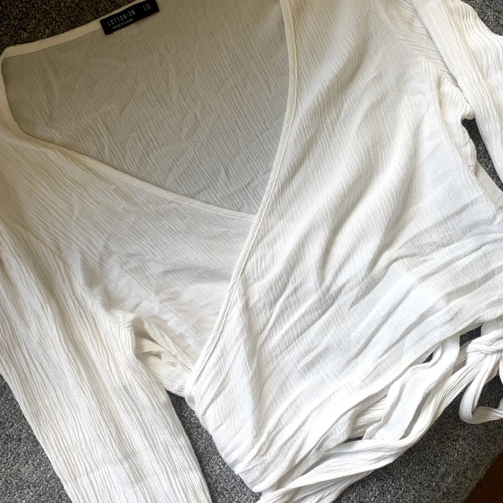 cotton on wrap blouse - super cute 🤍 - Picture 2 of 3